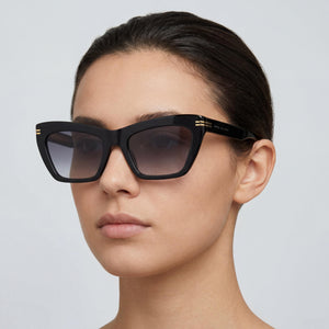 Marc Jacobs Modern Cat Eye Sunglasses for Women — interior view, Non-Polarized lens detail