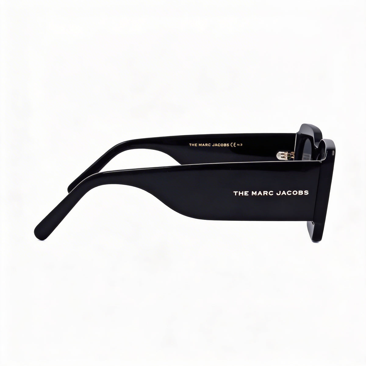 Gafas de sol rectangulares Marc Jacobs Modern en negro y dorado para mujer, 50 mm, Photo 2