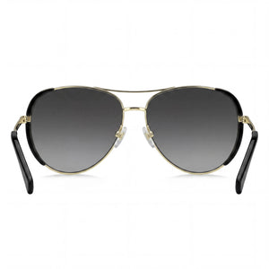 Marc Jacobs Modern Aviator Sunglasses for Women — interior view, Non-Polarized lens detail