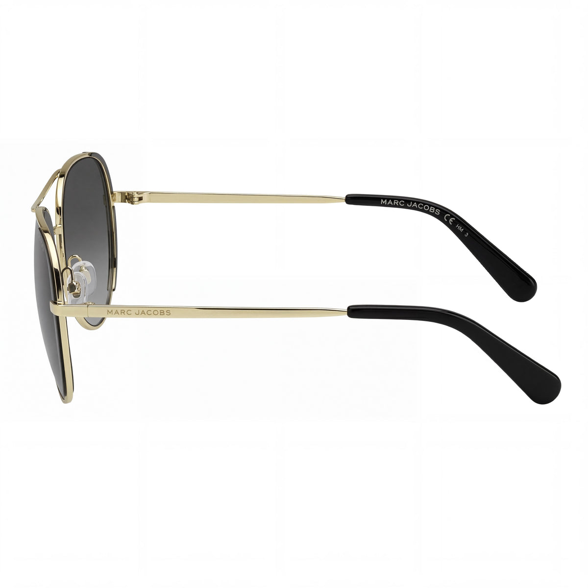 Gafas de sol aviador para mujer Marc Jacobs Modern 686/S doradas y negras, 59 mm, Photo 3