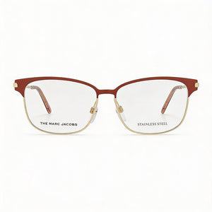 Marc Jacobs Modern Square Eyeglasses for Women — front view, Metal