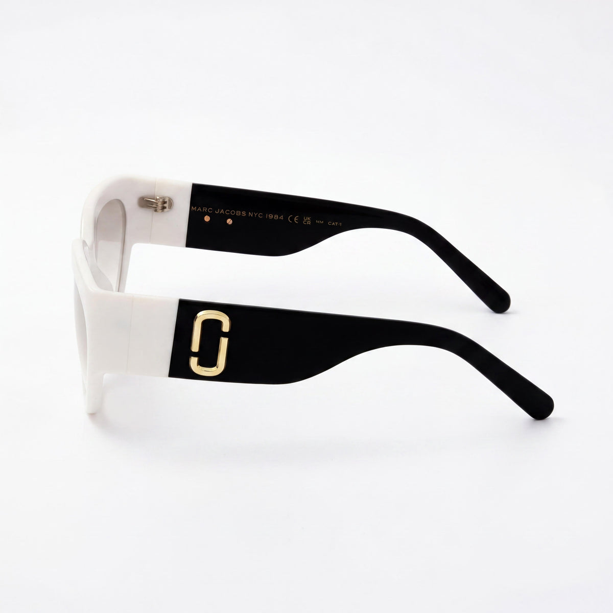 Gafas de sol Marc Jacobs Modern White Black Cat Eye para mujer, 57 mm, Photo 3