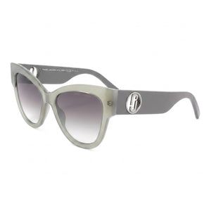 Marc Jacobs Signature Gray Butterfly Sunglasses for Women, Clear lens