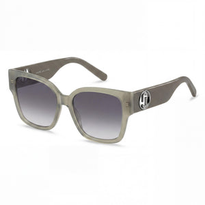 Marc Jacobs Signature Green Square Sunglasses for Men, clear lens