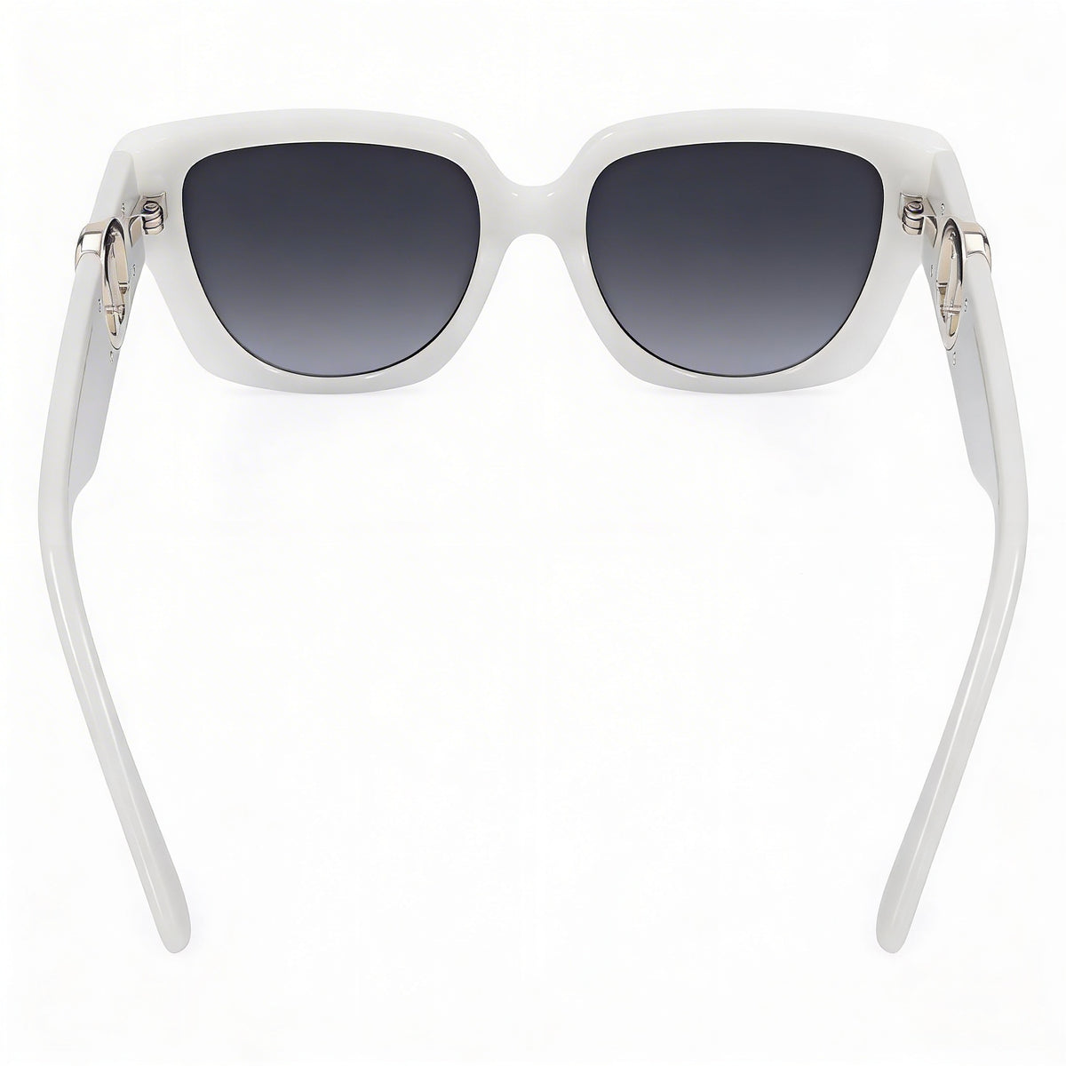Gafas de sol cuadradas Marc Jacobs Signature en color marfil/gris para mujer, 54 mm, Photo 2