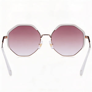 Marc Jacobs Rectangle Sunglasses for Women — interior view, Non-Polarized lens detail