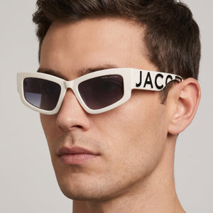 Marc Jacobs White Sunglasses Men — lifestyle wear, weekend travel and city walks