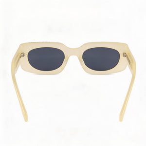 Marc Jacobs Oval Sunglasses for Women — interior view, Non-Polarized lens detail