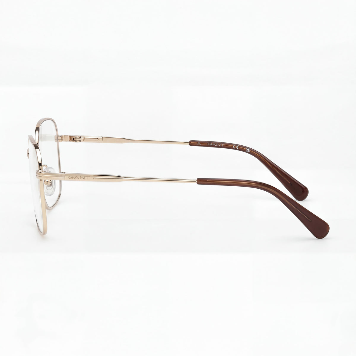 Gafas graduadas ovaladas unisex Marcolin Classic en oro pálido mate, 54 mm, Photo 2