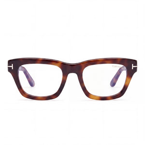 Marcolin Ft6036-b Rectangle Eyeglasses for Women — front view, Blue Filter Plastic