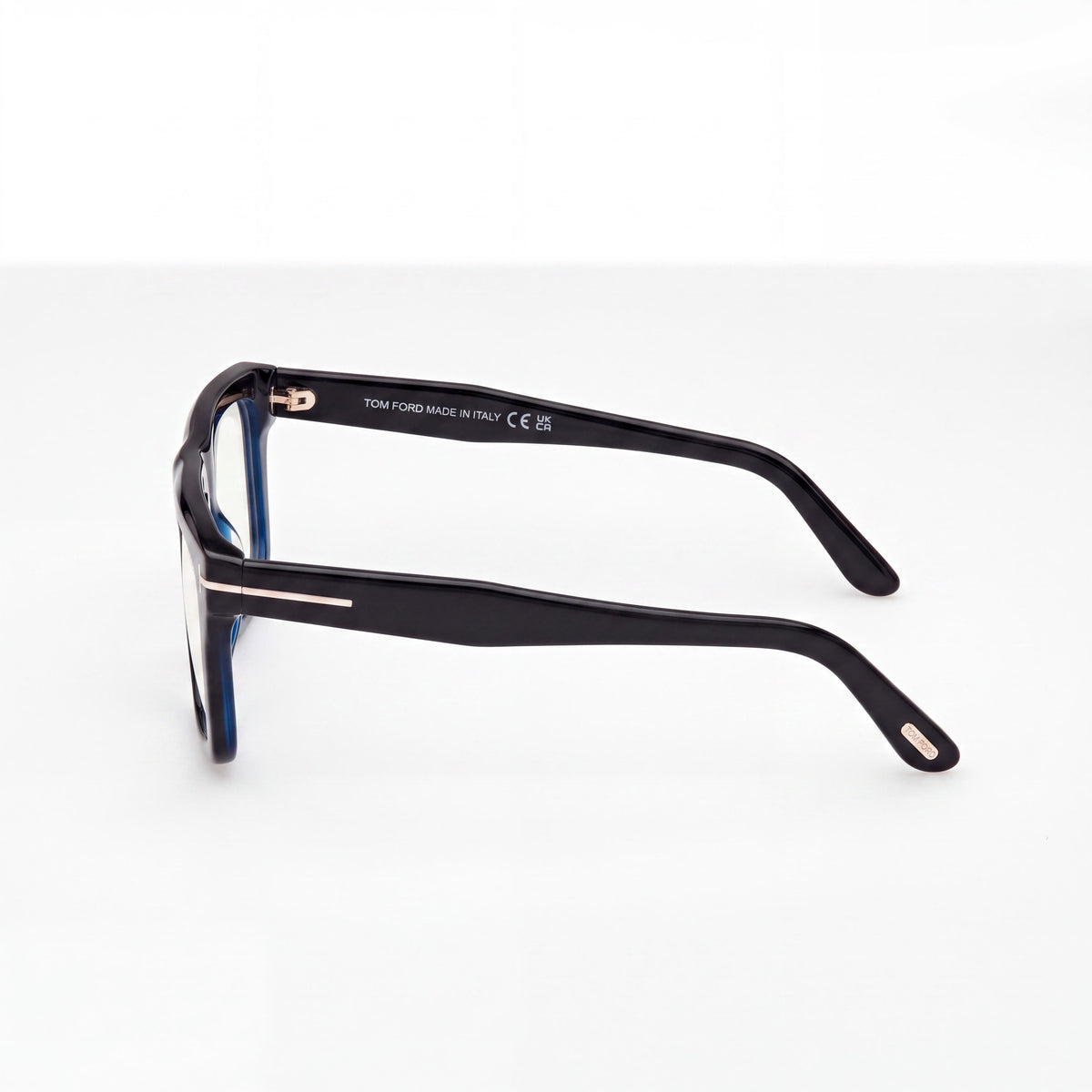 Marcolin FT6059-B Shiny Black Rectangle Eyeglasses Unisex, 54mm, Photo 2