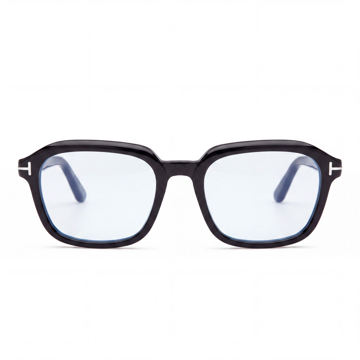 Gafas rectangulares unisex Marcolin Ft6060-b en negro brillante, Photo 2