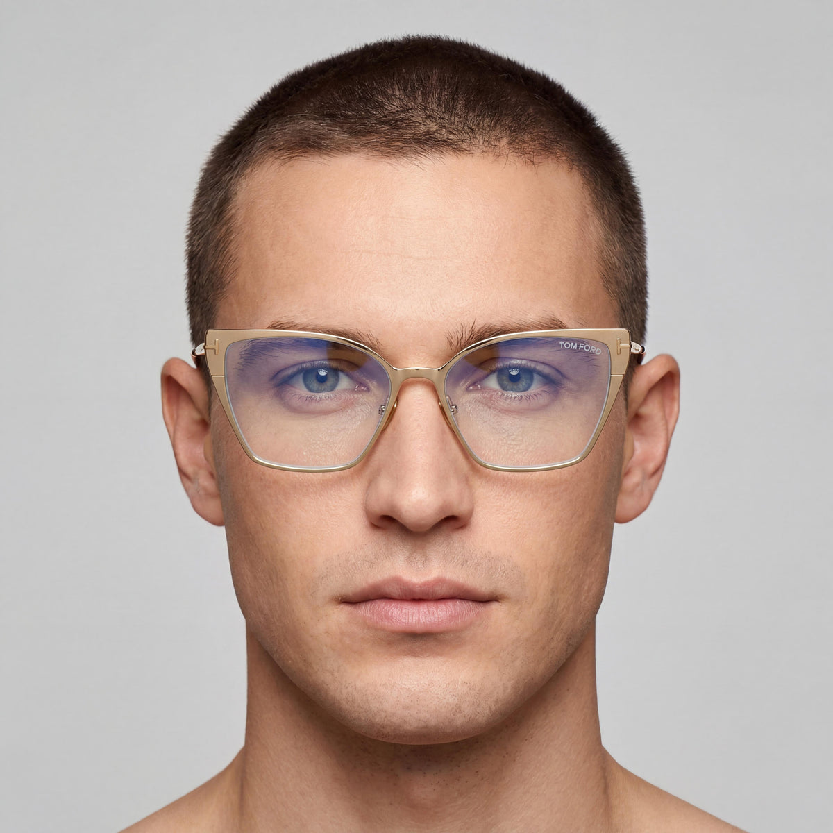 Gafas Ojo de Gato Unisex Marcolin Shiny Deep Gold, 56mm, Photo 5