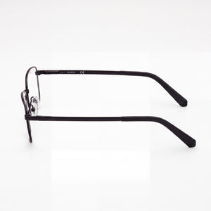Marcolin GU50074 Rectangle Eyeglasses Men — side view, Black Metal temples