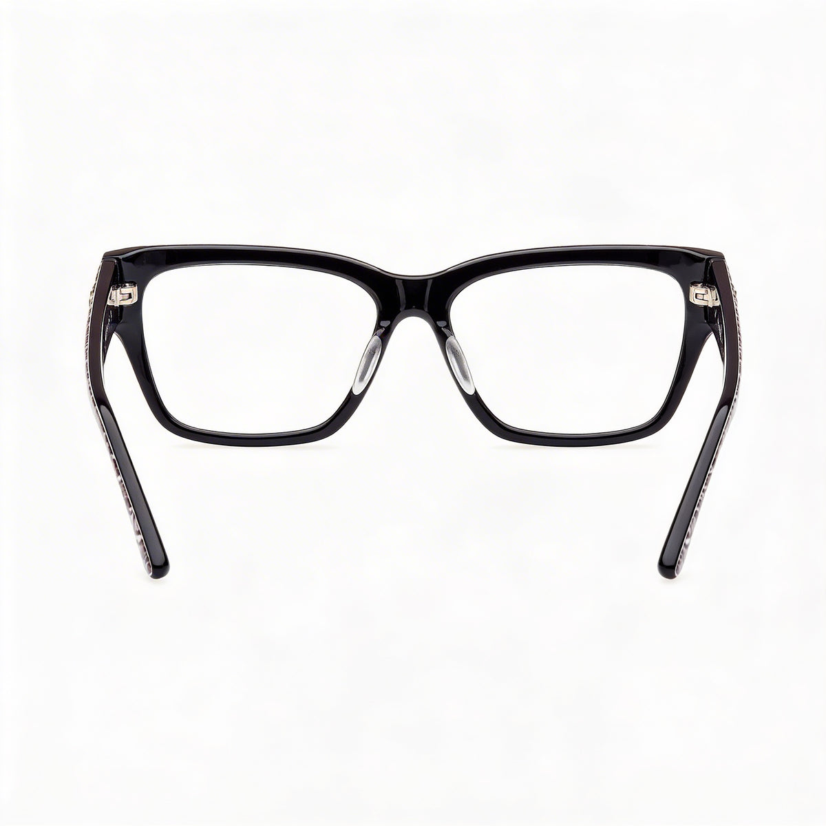 Marcolin Gu50126 Shiny Black Rectangle Eyeglasses for Women, 53mm, Photo 2