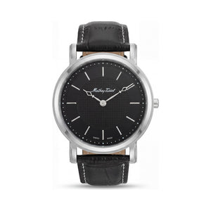 Mathey-Tissot Black Dial Stainless Steel Men's Watch, 42mm