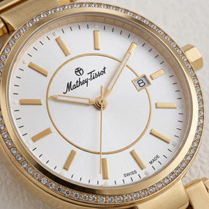 Mathey-Tissot Women's Watch — front view, Quartz movement 40mm