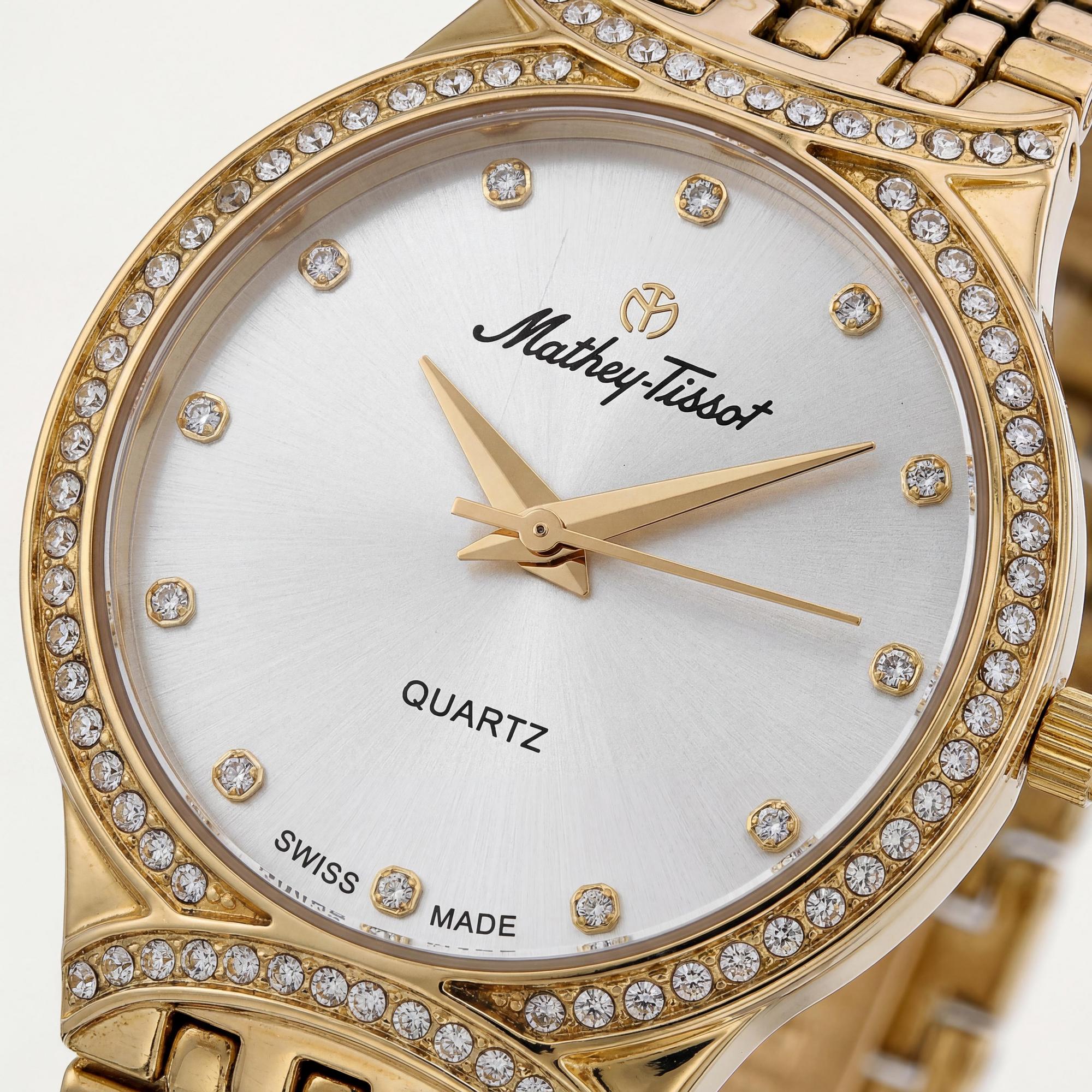 Mathey-Tissot Women's Watch, Silver Dial Sapphire 28mm, Photo 2