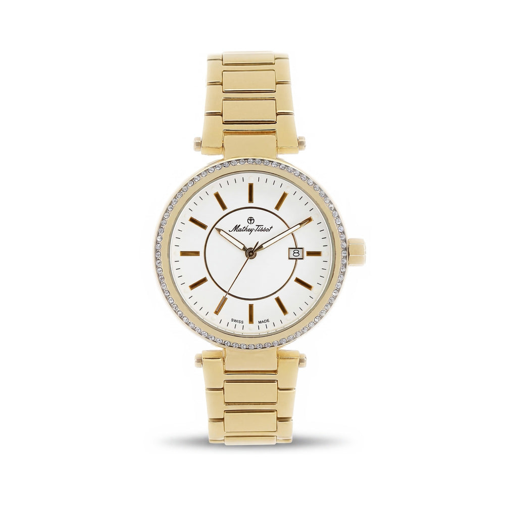 Mathey-Tissot Gold Stainless Steel Women's Watch, 40mm