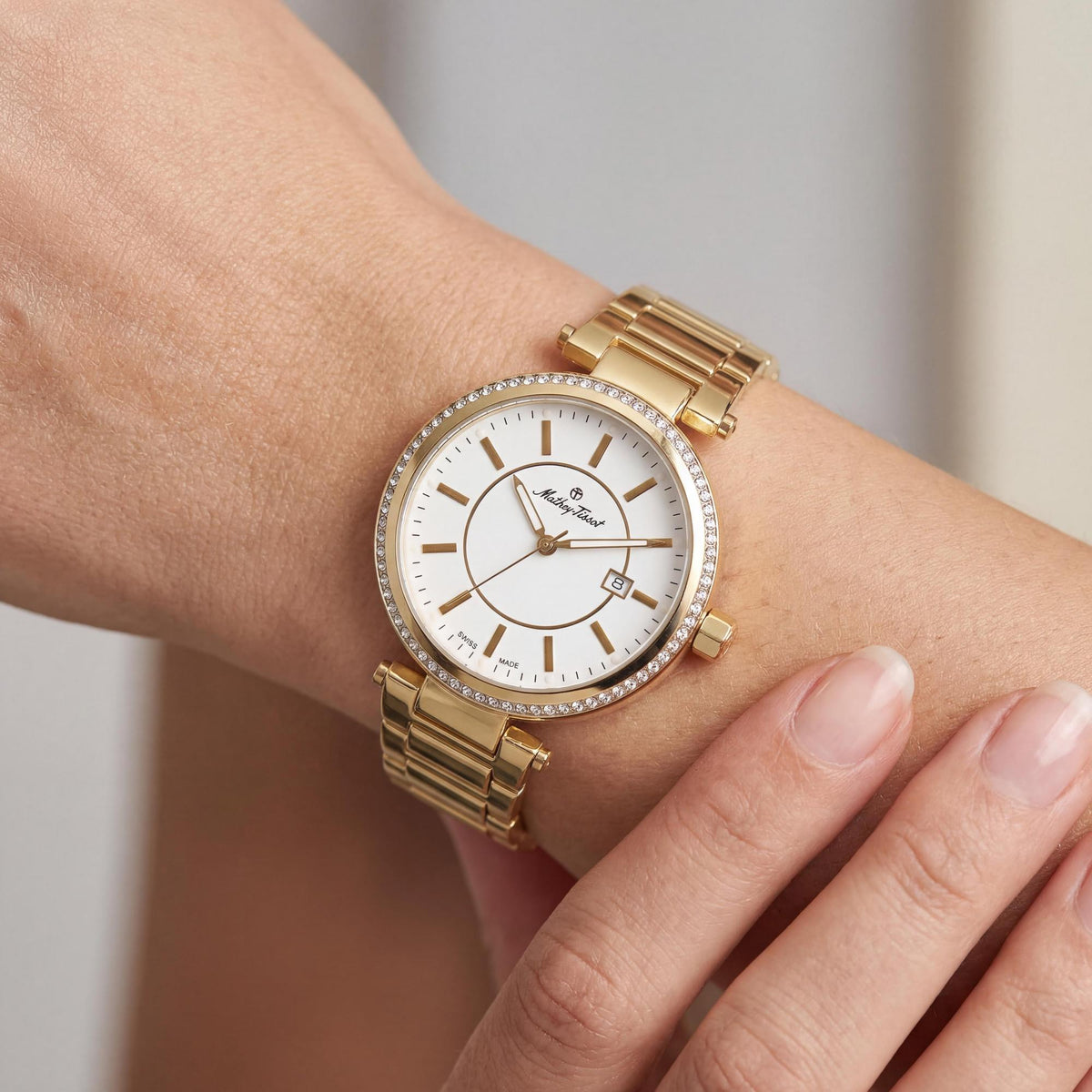 Reloj Mathey-Tissot de oro para mujer, 40mm, Photo 4