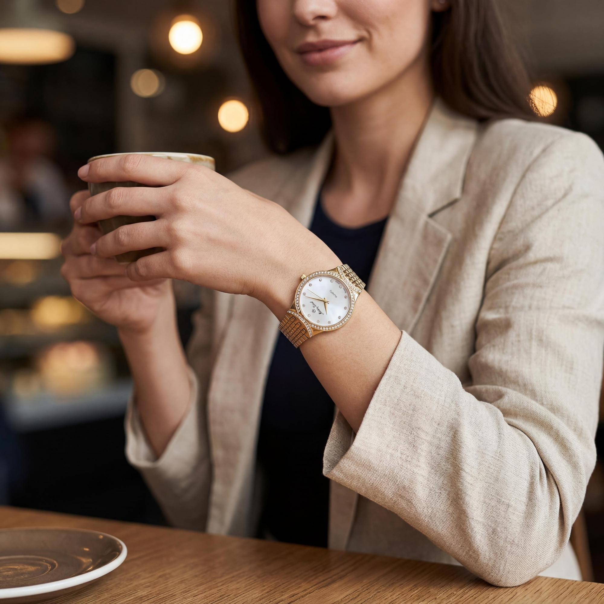 Mathey-Tissot Women's Watch, Silver Dial Sapphire 28mm, Photo 4