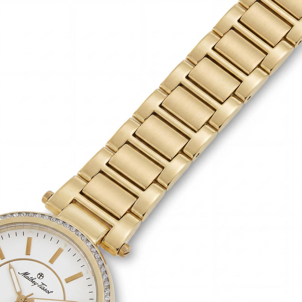 Mathey-Tissot Women's Watch — side view, Stainless Steel case 40mm