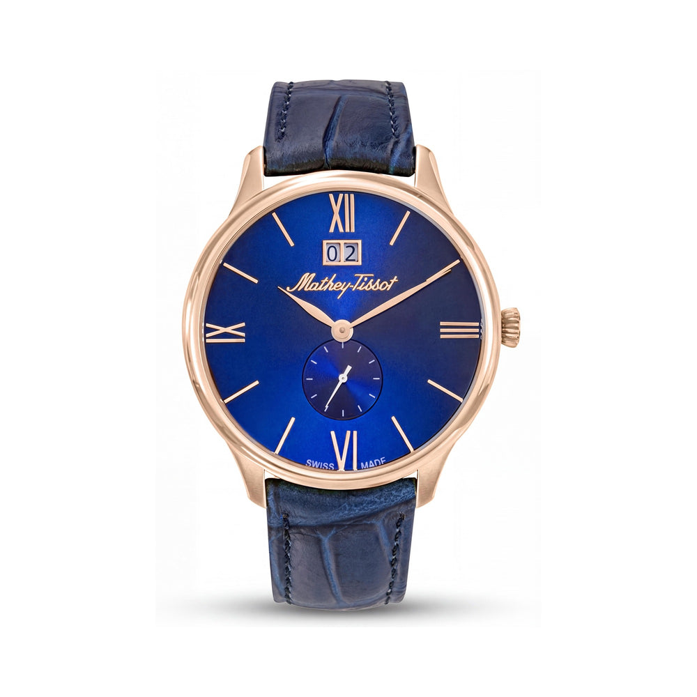 Mathey-Tissot H1886QPBU Gold Stainless Steel Men's Watch, 40mm