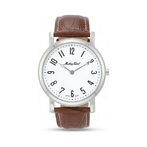 Mathey-Tissot White Dial Stainless Steel Men's Watch, 40mm