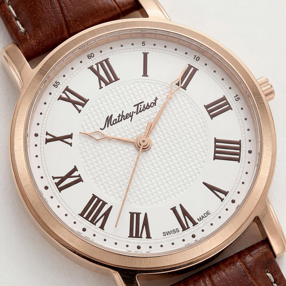 Mathey-Tissot Men's Watch — front view, Quartz movement 42mm