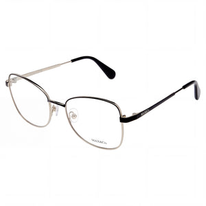 Max & Co. Black Oval Eyeglasses for Women, Metal frame