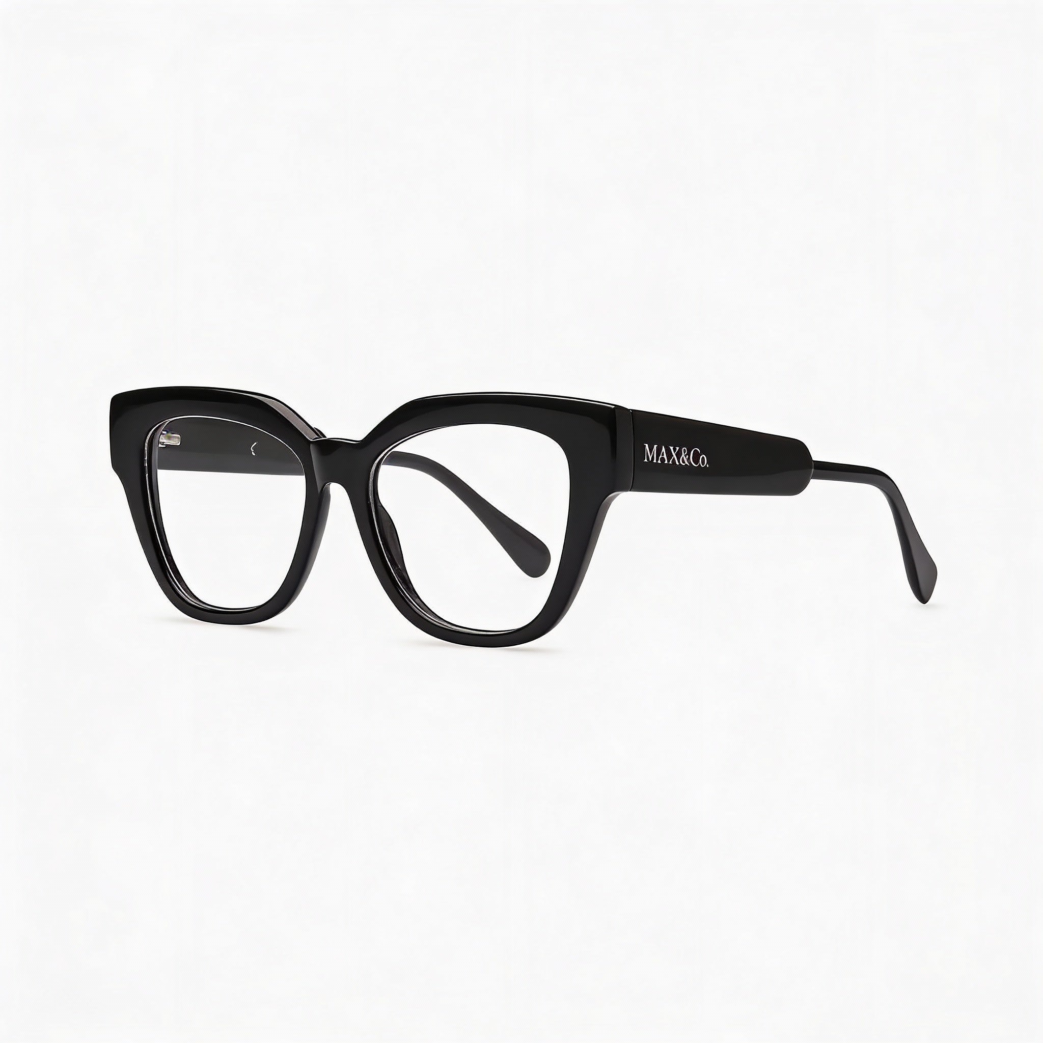 Gafas de sol rectangulares negras Max & Co. para mujer, de plástico, Photo 3
