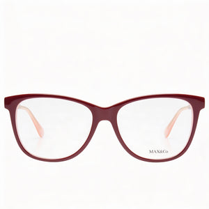 Max & Co. Square Eyeglasses for Women — front view, Plastic