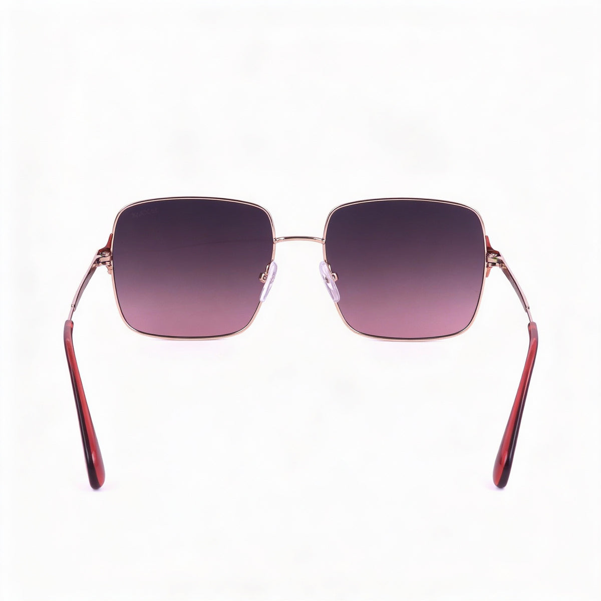 Max & Co. MO0072 Gafas de sol rectangulares de oro rosa brillante para mujer, 56 mm, Photo 4
