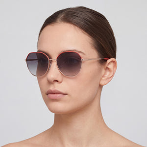 Max & Co. MO0060 Round Sunglasses for Women — interior view, Non-Polarized lens detail