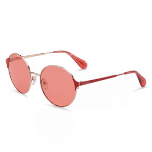 Max & Co. MO0073 Rose Gold Round Sunglasses for Women, Grey lens
