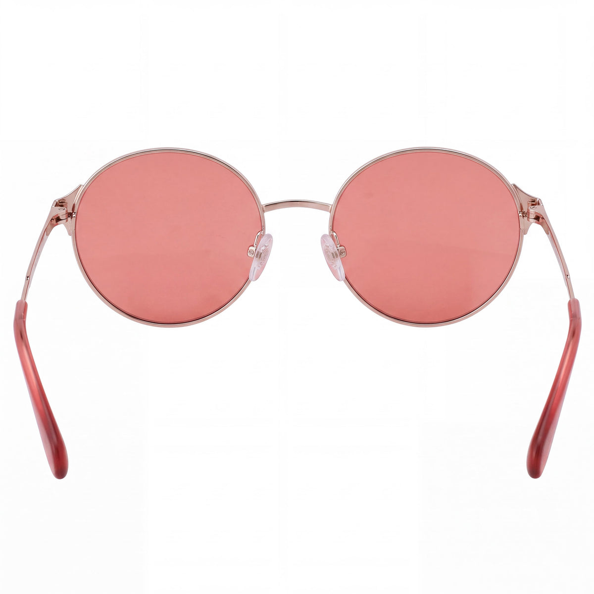 Gafas de sol informales Max&Co. para mujer, montura metálica, oro rosa brillante, lentes grises, protección UV 54mm, Photo 3