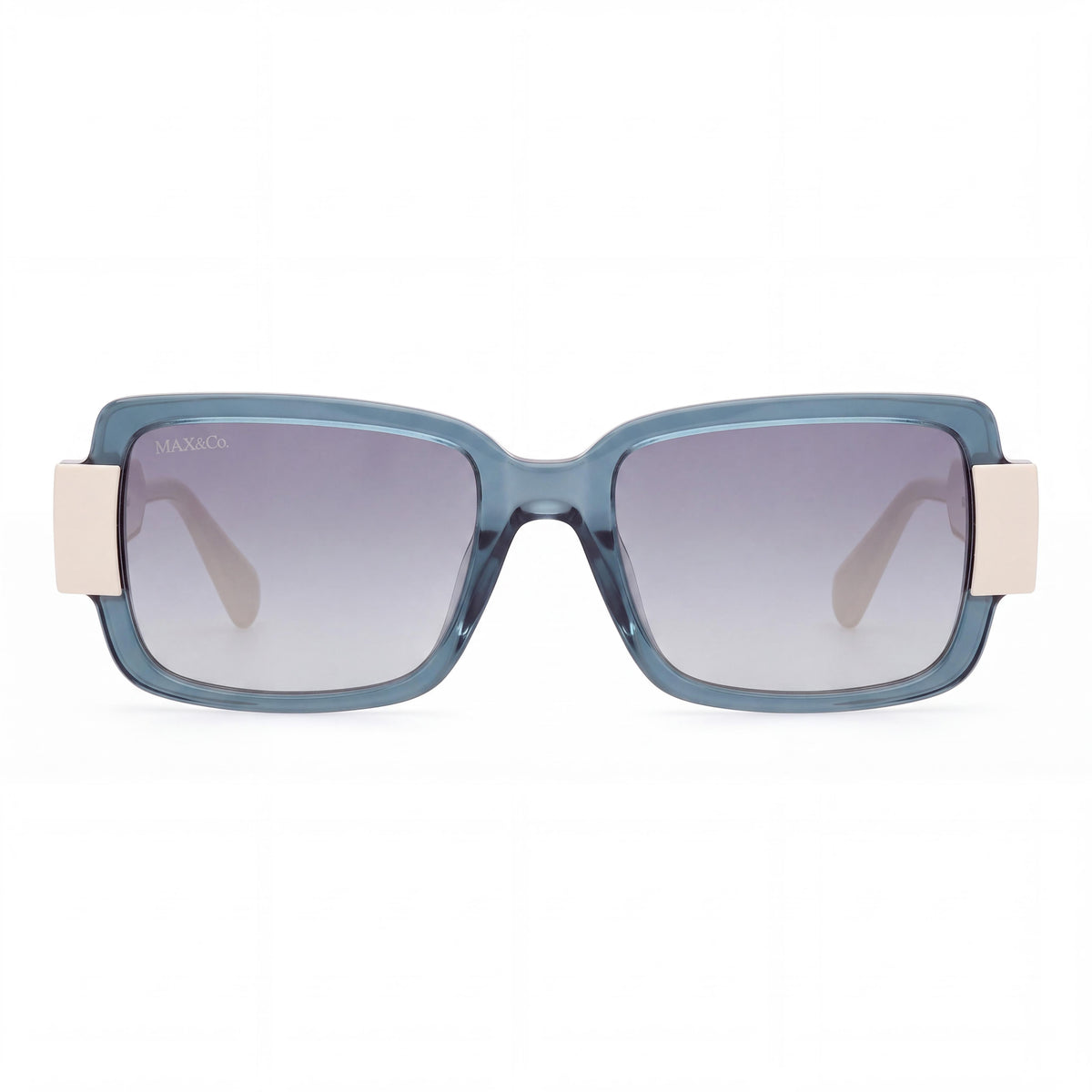 Gafas de sol rectangulares Max & Co. Mo0074 color turquesa para mujer, 53 mm, Photo 2
