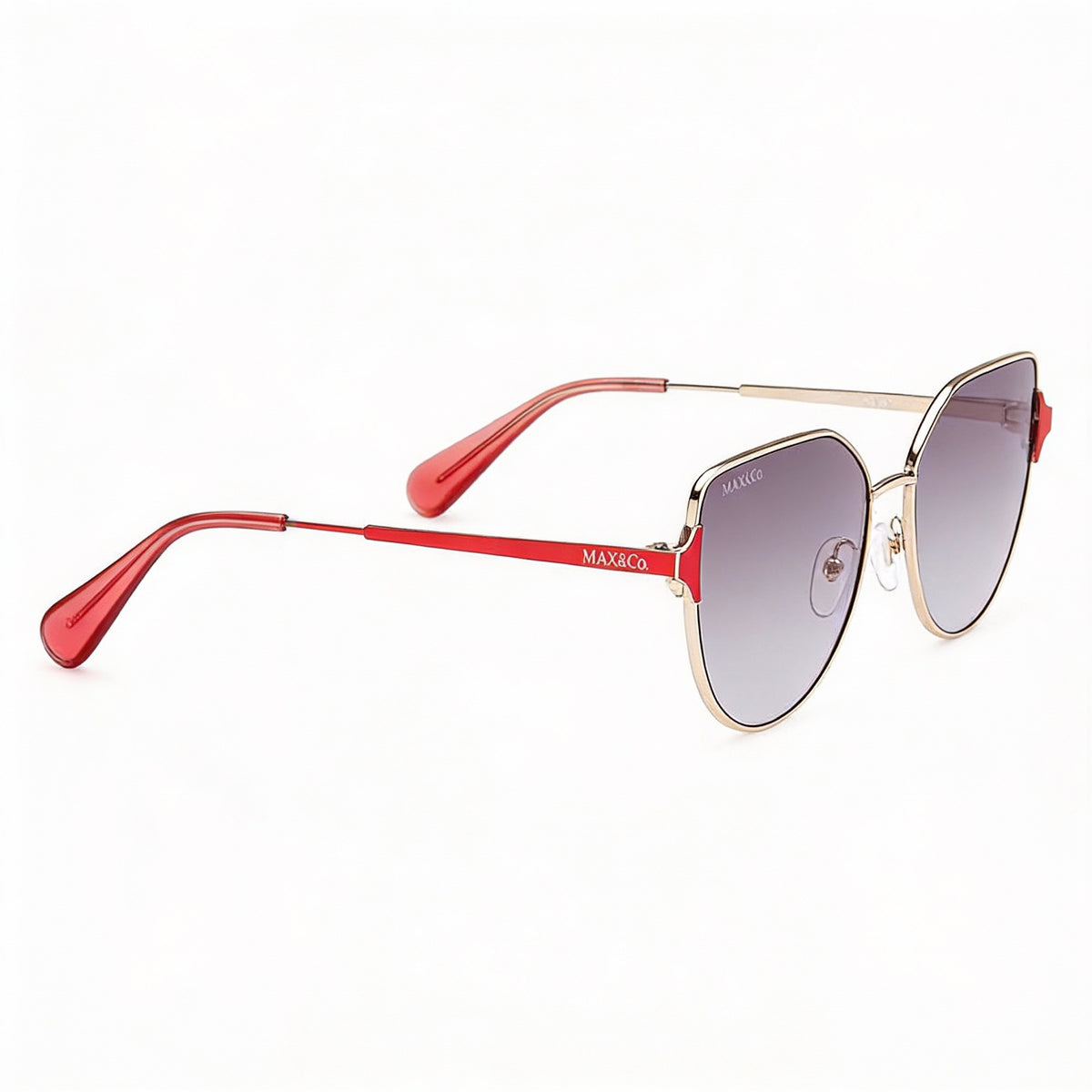 Max & Co. MO0082 Gold Aviator Sunglasses for Women, 57mm, Photo 2