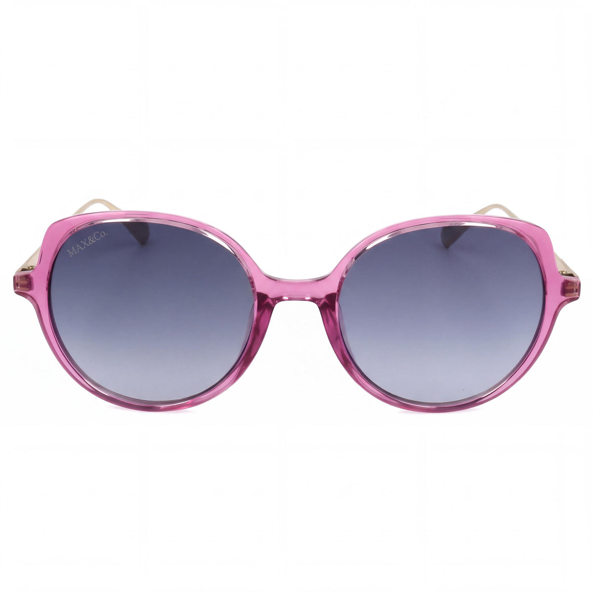 Gafas de sol Max & Co. modernas para mujer, montura inyectada turquesa, lentes azules no polarizadas, 50 mm, Photo 2