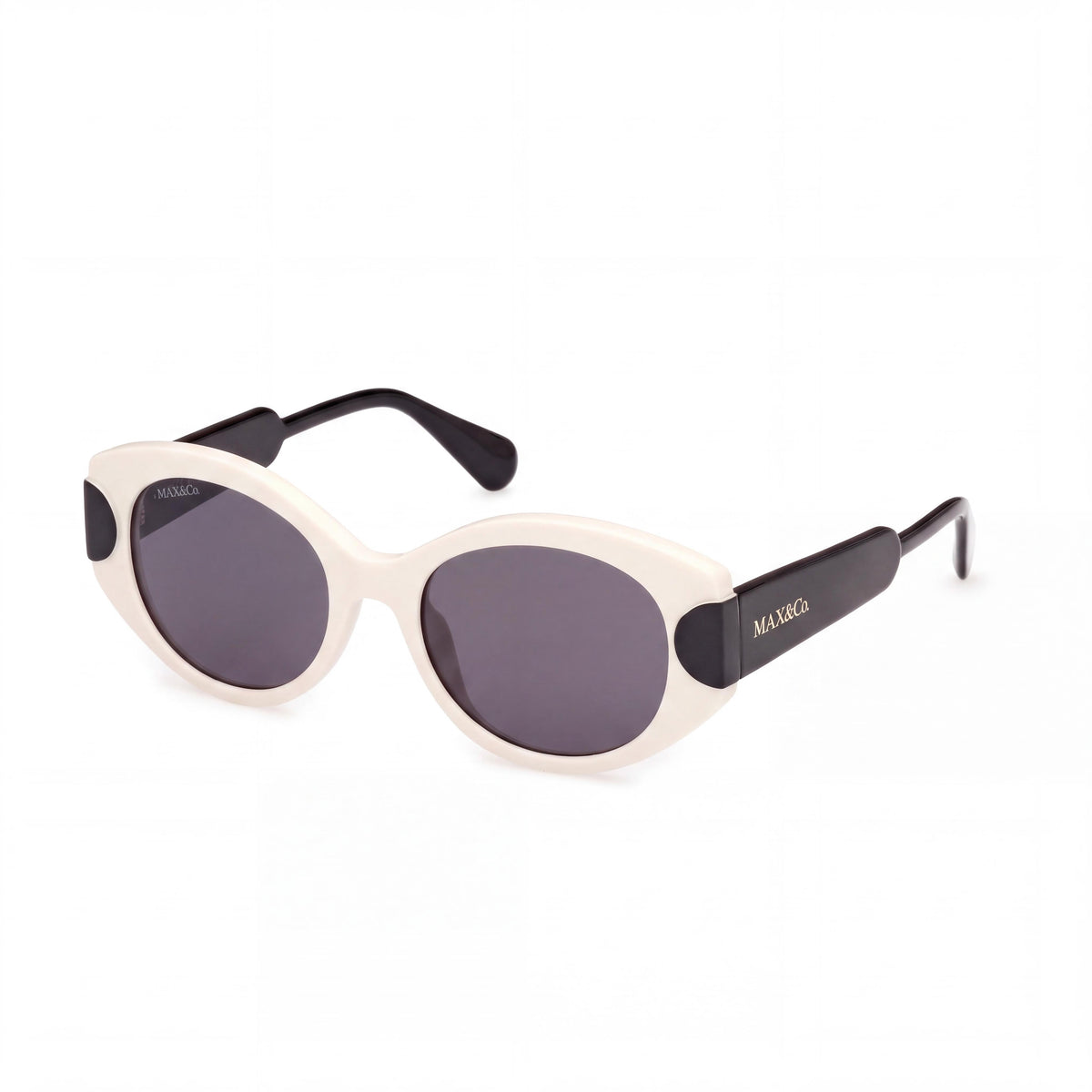 Gafas de sol ovaladas para mujer Max & Co. Mo0108 en marfil brillante, 51 mm, Photo 1
