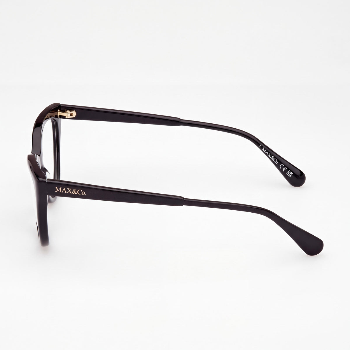 Gafas para mujer Max & Co. Mo5131 Cat Eye en negro brillante, 53 mm, Photo 3