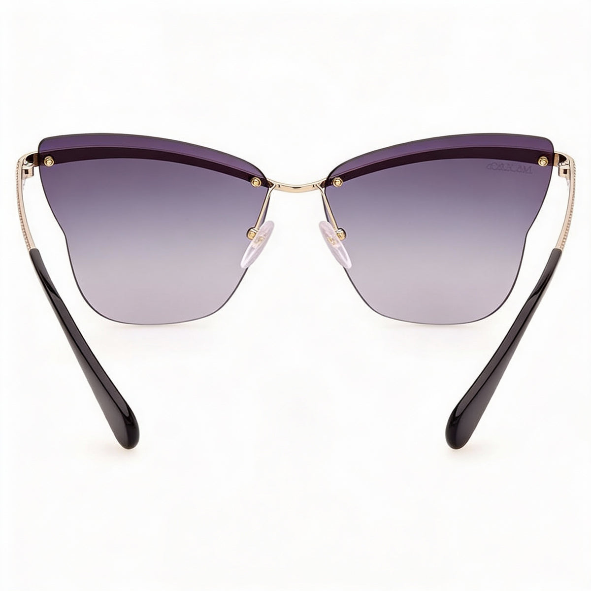 Max & Co. Modern MO0103 Gold Rectangle Sunglasses for Women, 60mm, Photo 4