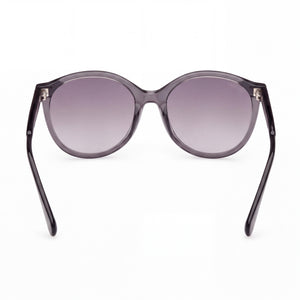 Max & Co. Modern Round Sunglasses Women — side view, Non-Polarized Grey lens
