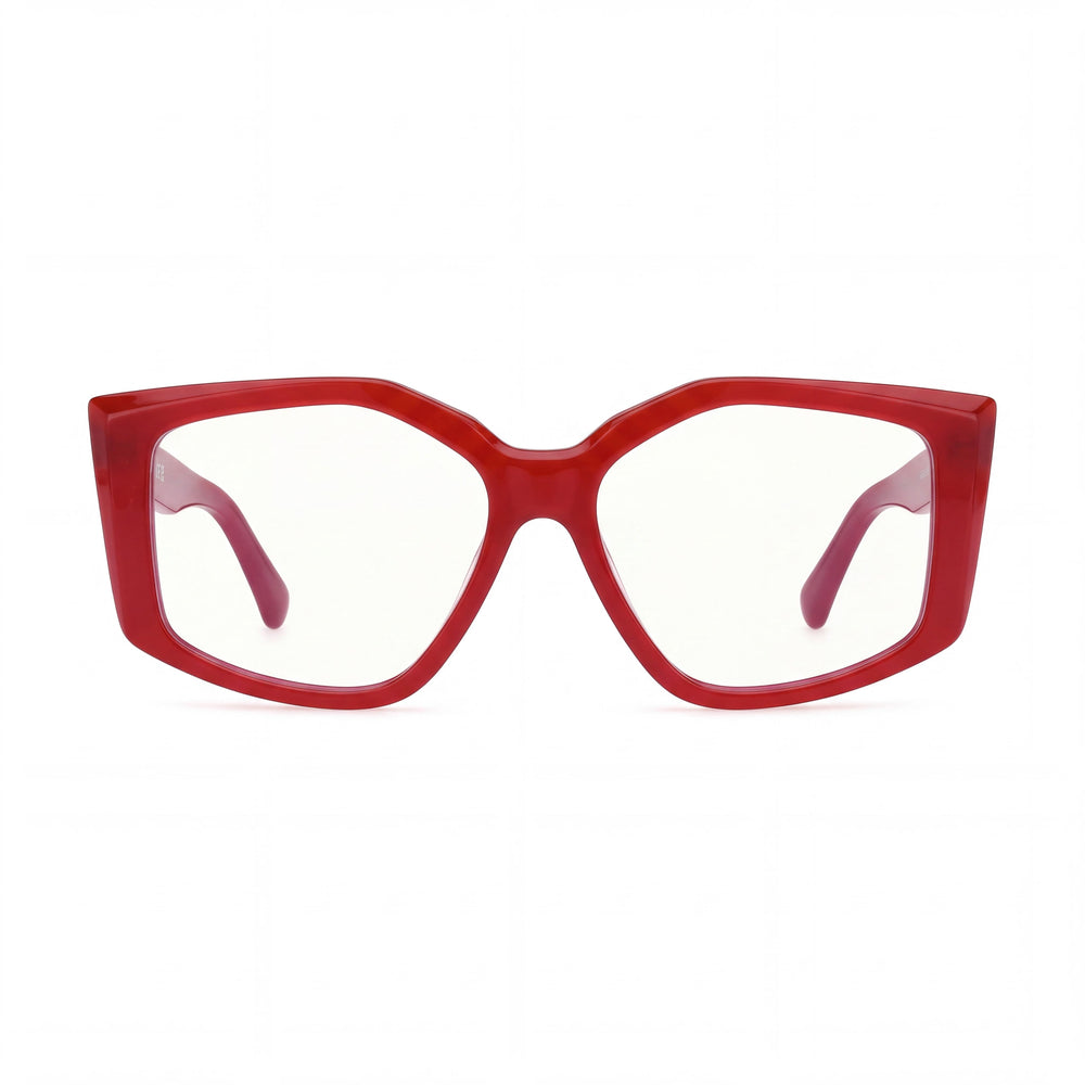 MaxMara 5162-b Rectangle Eyeglasses for Women — front view, Blue Filter Plastic