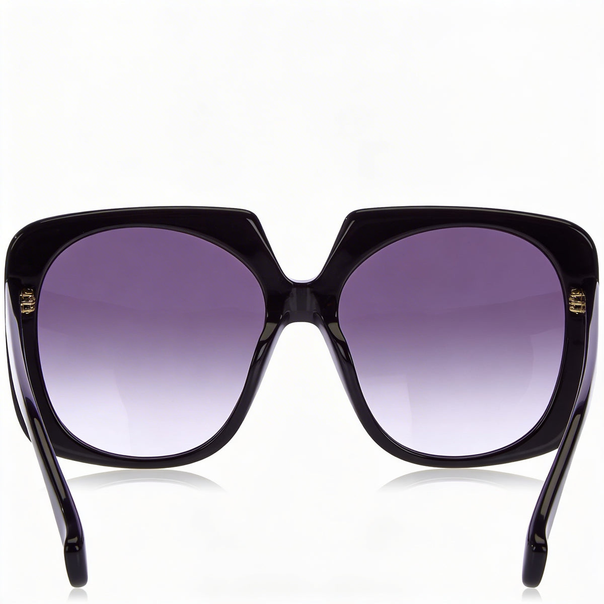 MaxMara Shiny Black Square Gradient Sunglasses for Women, 56mm, Photo 4