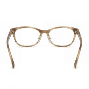 MaxMara Classic, Asian Fit Rectangle Eyeglasses Men — side view, Beige Not specified temples