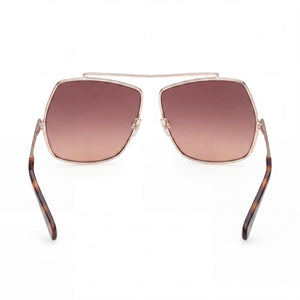 MaxMara Classic Aviator Sunglasses Women — side view, Non-Polarized Gradient Brown lens