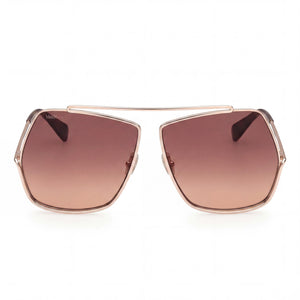 MaxMara Classic Geometric Sunglasses for Women — front view, Metal frame