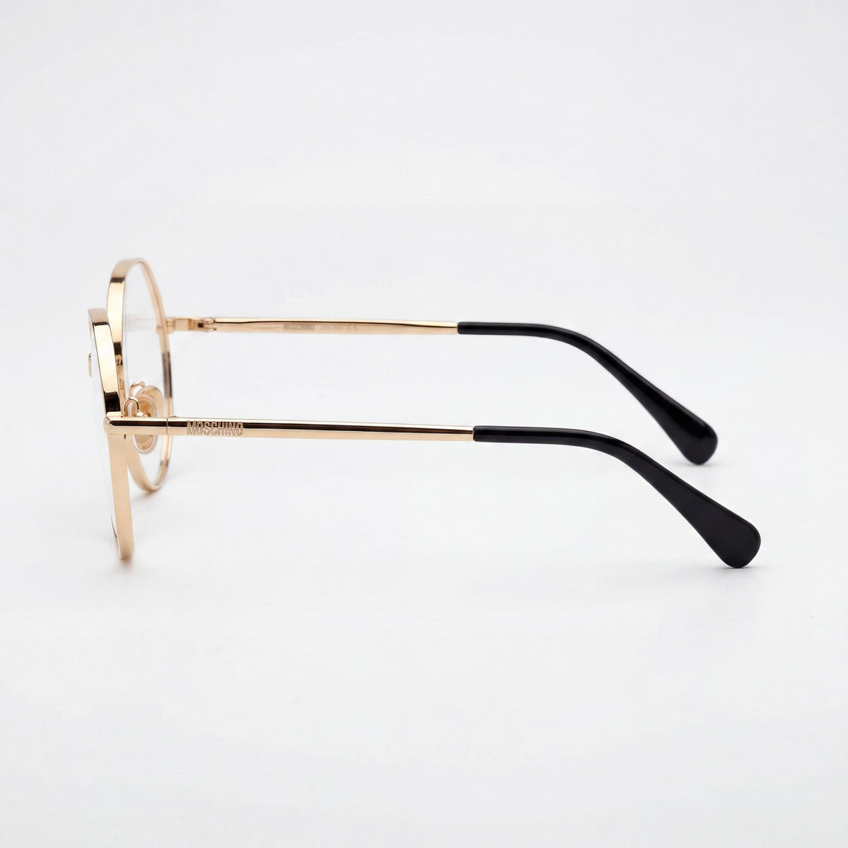 MaxMara Eyewear MM5139 Shiny Deep Gold Round Eyeglasses for Women, 56mm, Photo 2