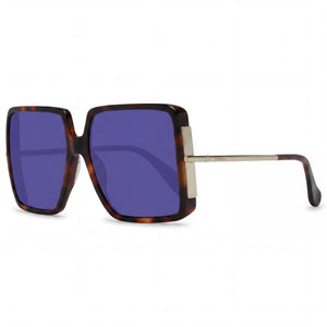 MaxMara Havana Square Sunglasses for Women, Brown lens